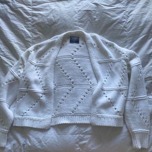 White cropped Sweater